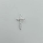 PINGENTE CRUZ ZIRCÔNIA CRISTAL PRATA 925