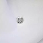 PINGENTE MEDALHA PEACE PRATA 925