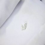 PINGENTE GATO ZIRCÔNIA VERDE PRATA 925