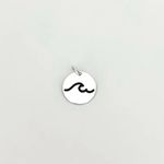 PINGENTE MEDALHA ONDA PRATA 925