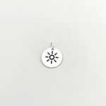 PINGENTE MEDALHA SOL PRATA 925