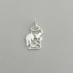 PINGENTE SANTO ANJO PRATA 925