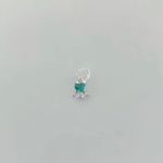 PINGENTE PATA ZIRCÔNIA VERDE CLARO PRATA 925