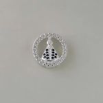 PINGENTE NOSSA SENHORA APARECIDA ZIRCÔNIA PRATA 925