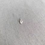 PINGENTE LETRA V PRATA 925