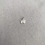 PINGENTE LETRA W PRATA 925