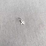 PINGENTE LETRA X PRATA 925