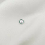 PINGENTE QUADRADO ZIRCÔNIA VERDE E CRISTAL PRATA 925