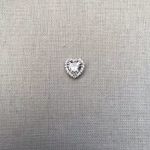 PINGENTE CORAÇÃO ZIRCÔNIA CRISTAL PRATA 925