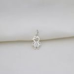 PINGENTE MENINO ZIRCÔNIA CRISTAL PRATA 925