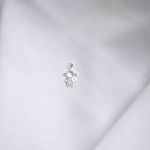 PINGENTE MENINA ZIRCÔNIA CRISTAL PRATA 925