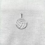 PINGENTE BOLA DE VÔLEI PRATA 925