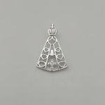PINGENTE NOSSA SENHORA ZIRCÔNIA CRISTAL PRATA 925