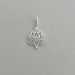PINGENTE FLOR DE LÓTUS PRATA 925