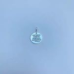 PINGENTE MEDALHA ENTREGO CONFIO ACEITO E AGRADEÇO PRATA 925