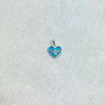 PINGENTE CORAÇÃO ESPÍRITO SANTO AZUL CLARO PRATA 925