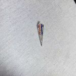 PINGENTE DE PONTA ZIRCÔNIA COLORIDA PRATA 925