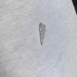 PINGENTE DE PONTA ZIRCÔNIA CRISTAL PRATA 925