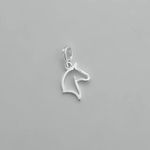 PIINGENTE CARA CAVALO PRATA 925