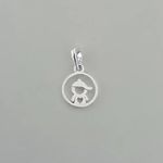 PINGENTE MENINO LISO PRATA 925
