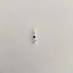 PINGENTE ZIRCÔNIA AZUL ESCURO E CRISTAL PRATA 925