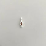 PINGENTE ZIRCÔNIA CHAMPANHE E CRISTAL PRATA 925