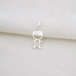 PINGENTE MENINO VAZADO PRATA 925