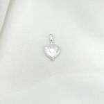 PINGENTE RELICÁRIO CORAÇÃO PRATA 925