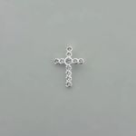 PINGENTE CRUZ ZIRCÔNIA CRISTAL PRATA 925