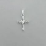 PINGENTE CRUZ ZIRCÔNIA CRISTAL PRATA 925