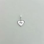 PINGENTE CORAÇÃO PAI PRATA 925