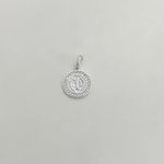 PINGENTE SÃO BENTO ZIRCÔNIA CRISTAL PRATA 925