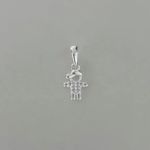 PINGENTE MENINO ZIRCÔNIA CRISTAL PRATA 925