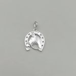 PINGENTE FERRADURA CAVALO PRATA 925