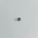 PINGENTE QUADRADO ZIRCÔNIA LILÁS PRATA 925