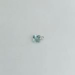 PINGENTE QUADRADO ZIRCÔNIA VERDE CLARO PRATA 925