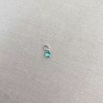 PINGENTE GOTA ZIRCÔNIA VERDE ÁGUA PRATA 925