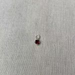 PINGENTE ZIRCÔNIA VERMELHA PRATA 925