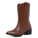 Bota Western Feminina Country Texana Lisa Cappuccino