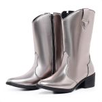 Bota Western Feminina Country Texana Lisa Prata