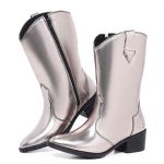 Bota Western Feminina Country Texana Lisa Prata