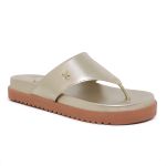 Sandália Papete Chinelo Dedo Birken Feminino Dourada