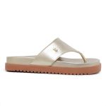 Sandália Papete Chinelo Dedo Birken Feminino Dourada