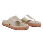 Sandália Papete Chinelo Dedo Birken Feminino Dourada