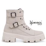 Bota Coturno Blogueira Rock Life Duas Fivelas Sola Tratorada