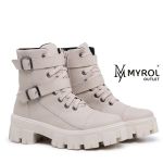 Bota Coturno Blogueira Rock Life Duas Fivelas Sola Tratorada