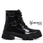 Bota Coturno Blogueira Rock Life Duas Fivelas Sola Tratorada 