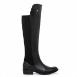Bota Feminina Montaria Over Cano Longo Neoprene Preto