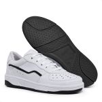 Tênis Feminino Casual Básico, Cano Baixo, Acolchoado Branco