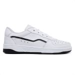 Tênis Feminino Casual Básico, Cano Baixo, Acolchoado Branco